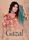 Gazal By Kaya Rayon Alia Cut Kurti With Bottom Dupatta Catalog